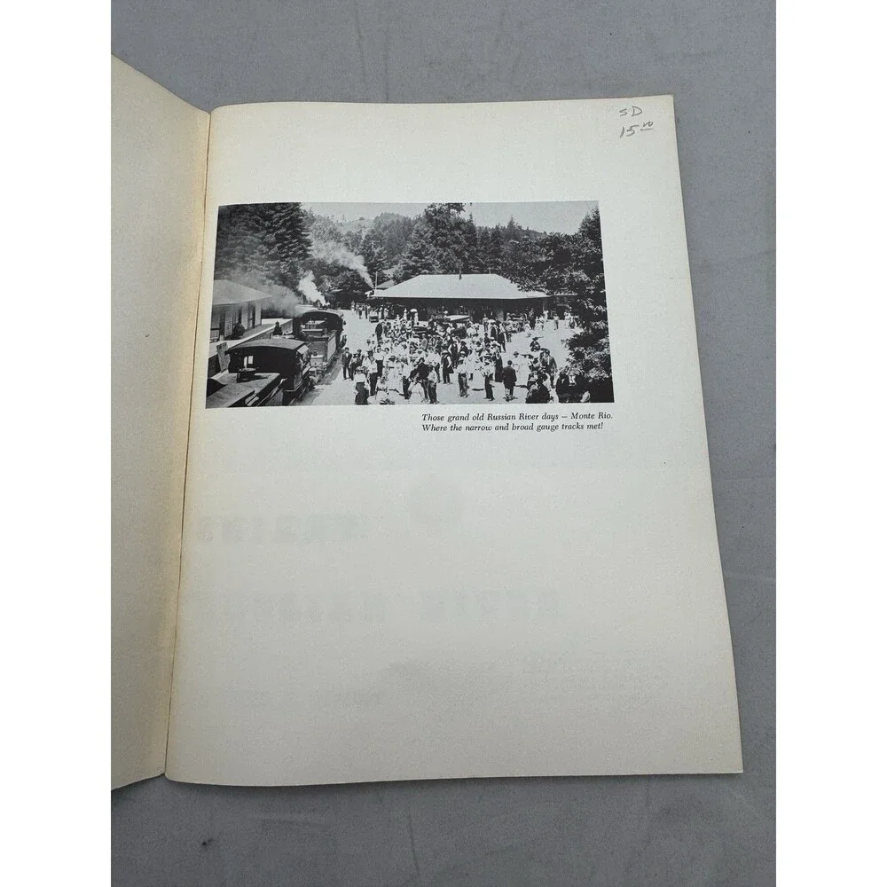 Signed Trains to Russia River Fred Stindt Railroad Book Northwestern Pacific